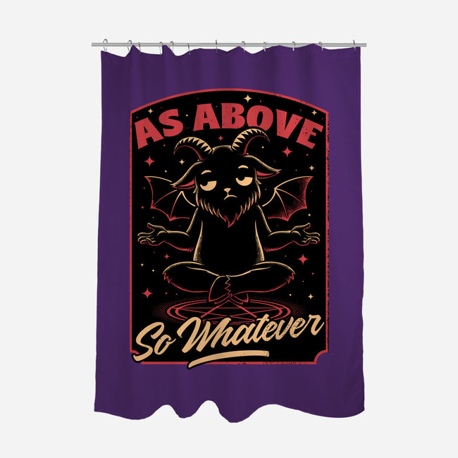 Baphomet Whatever Funny-None-Polyester-Shower Curtain-Studio Mootant