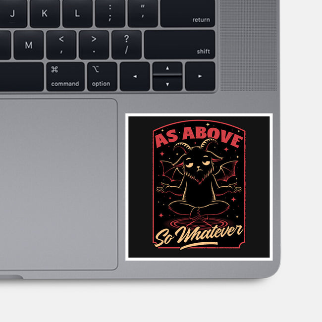 Baphomet Whatever Funny-None-Glossy-Sticker-Studio Mootant