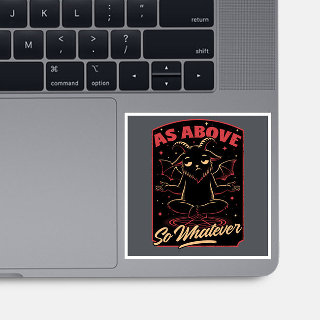 Baphomet Whatever Funny-None-Glossy-Sticker-Studio Mootant