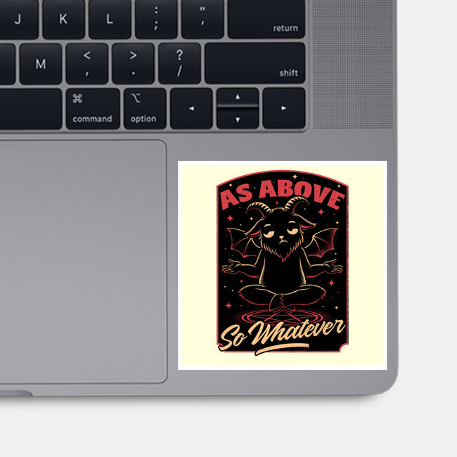 Baphomet Whatever Funny-None-Glossy-Sticker-Studio Mootant