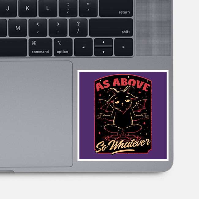 Baphomet Whatever Funny-None-Glossy-Sticker-Studio Mootant