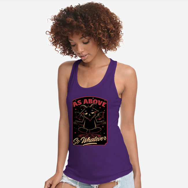 Baphomet Whatever Funny-Womens-Racerback-Tank-Studio Mootant