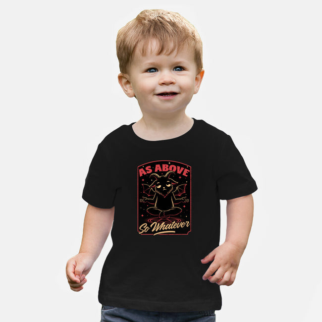 Baphomet Whatever Funny-Baby-Basic-Tee-Studio Mootant