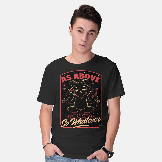 Baphomet Whatever Funny-Mens-Basic-Tee-Studio Mootant