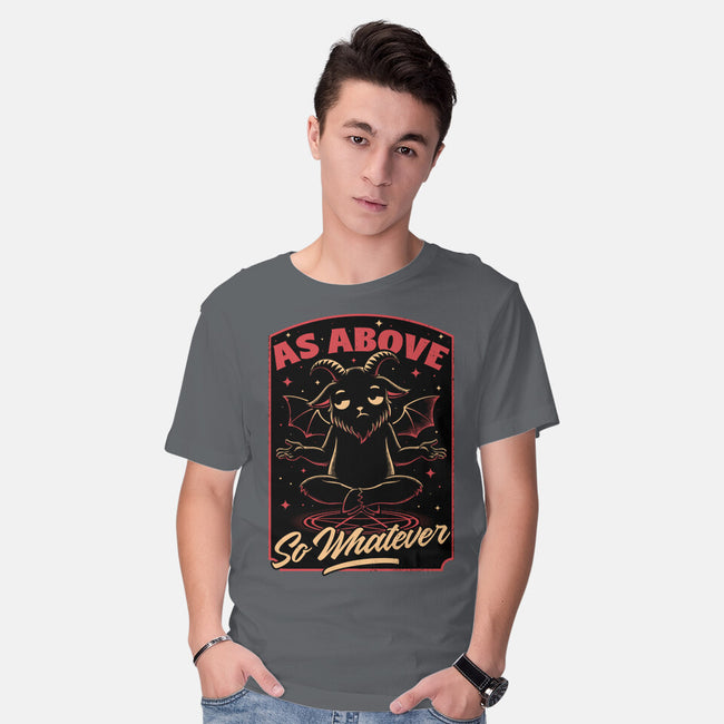 Baphomet Whatever Funny-Mens-Basic-Tee-Studio Mootant