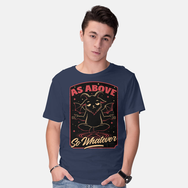 Baphomet Whatever Funny-Mens-Basic-Tee-Studio Mootant