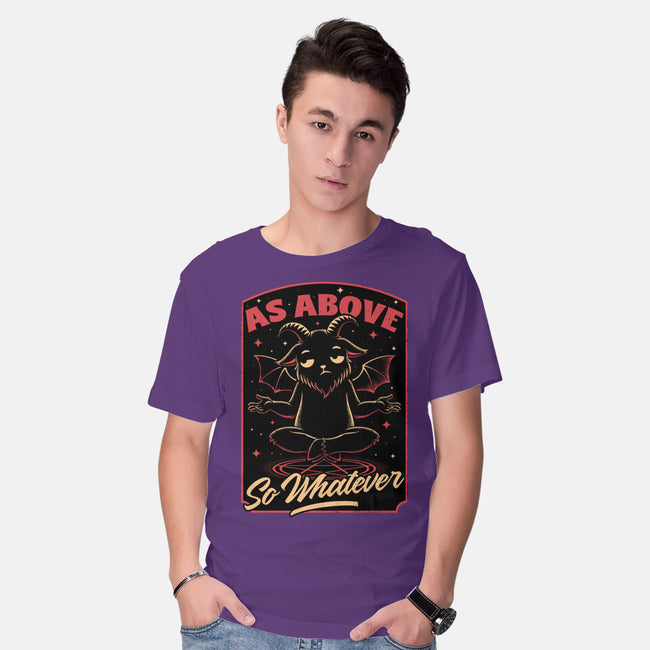 Baphomet Whatever Funny-Mens-Basic-Tee-Studio Mootant