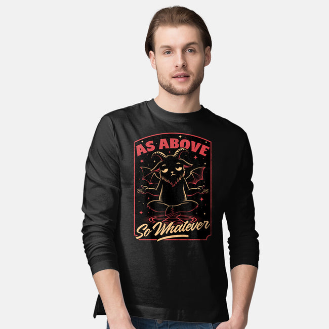 Baphomet Whatever Funny-Mens-Long Sleeved-Tee-Studio Mootant