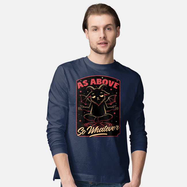 Baphomet Whatever Funny-Mens-Long Sleeved-Tee-Studio Mootant