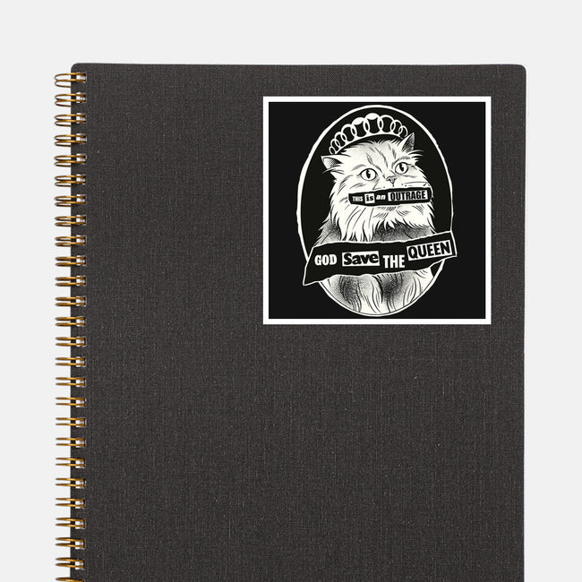 This Is An Outrage Save The Queen-None-Glossy-Sticker-dandingeroz
