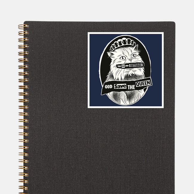 This Is An Outrage Save The Queen-None-Glossy-Sticker-dandingeroz