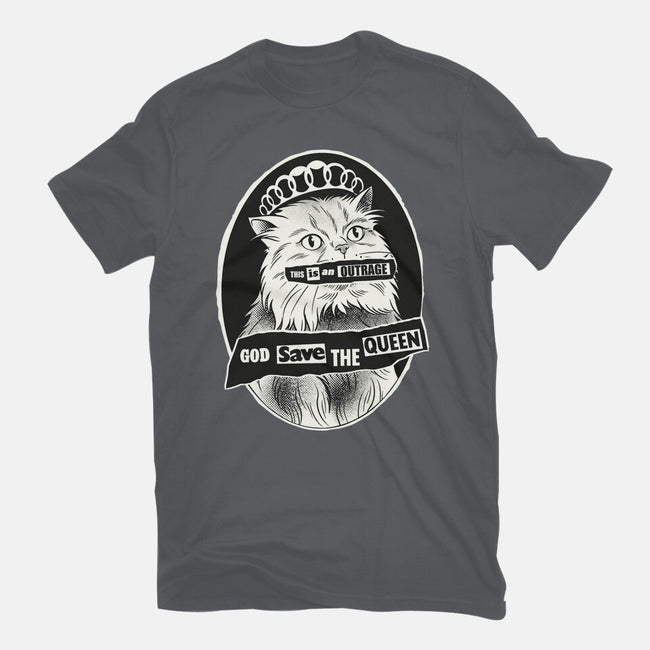 This Is An Outrage Save The Queen-Womens-Basic-Tee-dandingeroz
