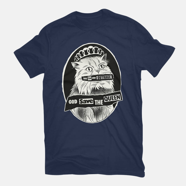 This Is An Outrage Save The Queen-Mens-Basic-Tee-dandingeroz