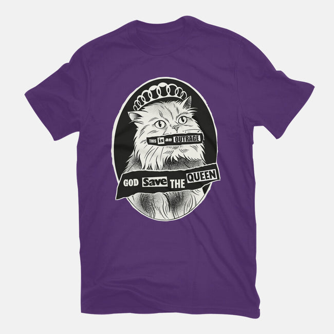 This Is An Outrage Save The Queen-Mens-Basic-Tee-dandingeroz