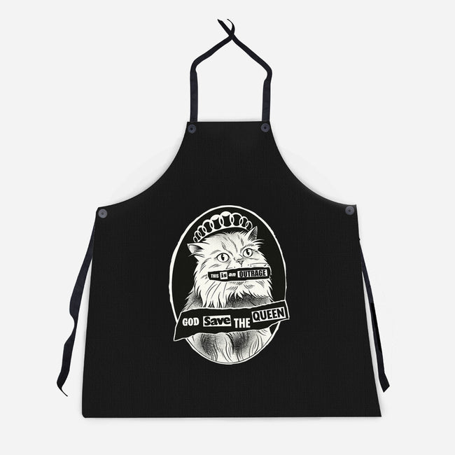 This Is An Outrage Save The Queen-Unisex-Kitchen-Apron-dandingeroz