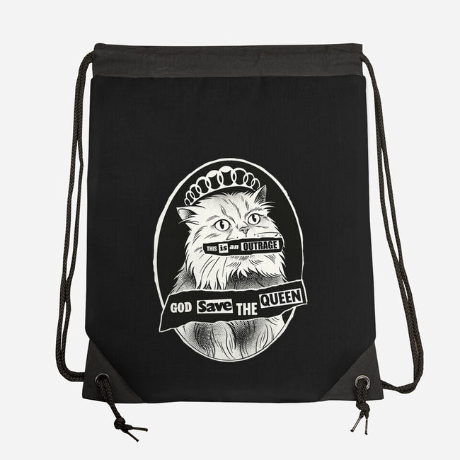 This Is An Outrage Save The Queen-None-Drawstring-Bag-dandingeroz