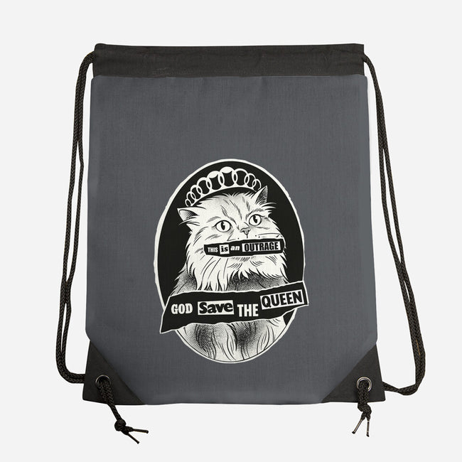 This Is An Outrage Save The Queen-None-Drawstring-Bag-dandingeroz