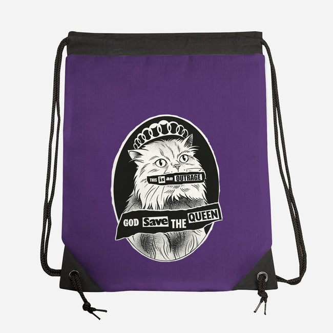 This Is An Outrage Save The Queen-None-Drawstring-Bag-dandingeroz