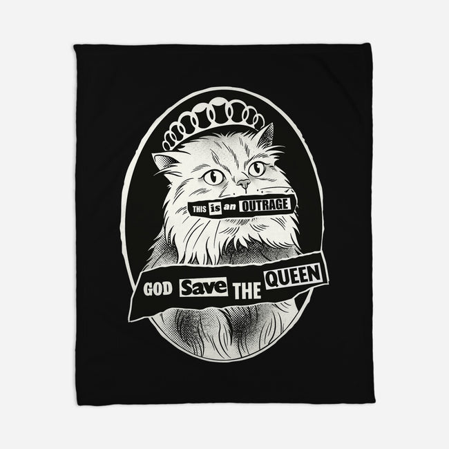 This Is An Outrage Save The Queen-None-Fleece-Blanket-dandingeroz