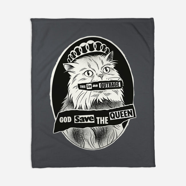 This Is An Outrage Save The Queen-None-Fleece-Blanket-dandingeroz