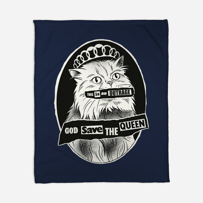 This Is An Outrage Save The Queen-None-Fleece-Blanket-dandingeroz