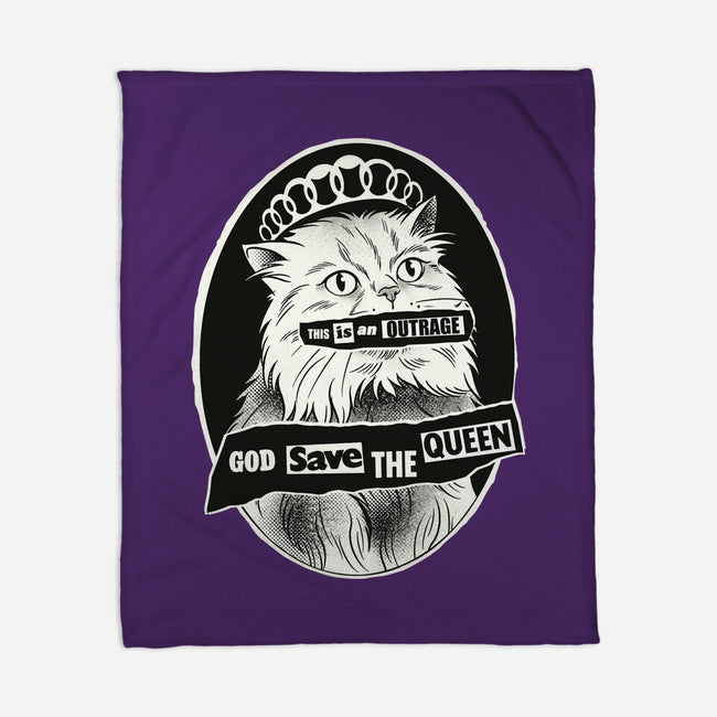 This Is An Outrage Save The Queen-None-Fleece-Blanket-dandingeroz