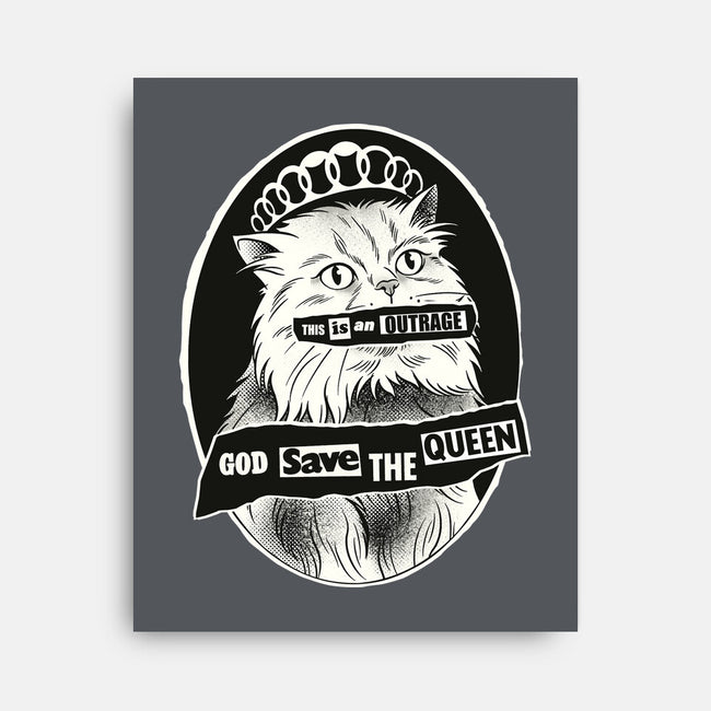 This Is An Outrage Save The Queen-None-Stretched-Canvas-dandingeroz