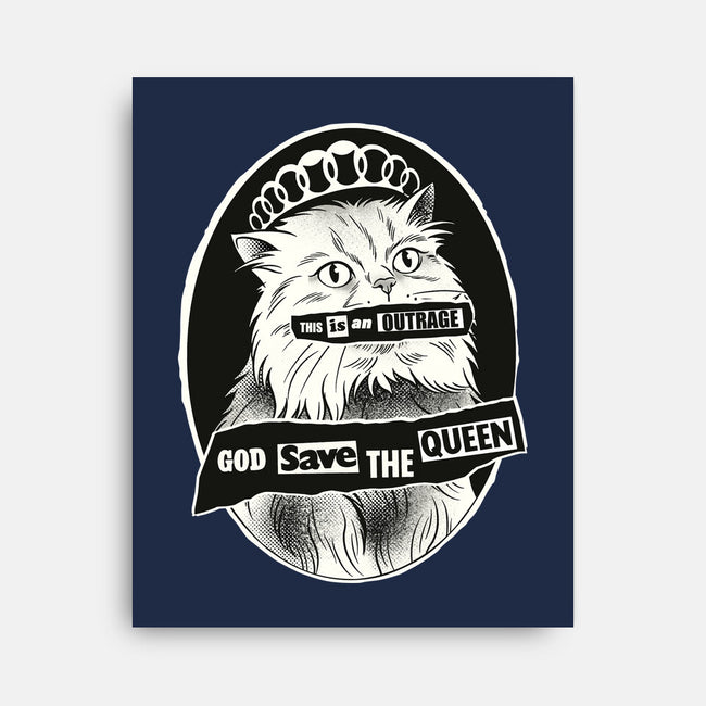 This Is An Outrage Save The Queen-None-Stretched-Canvas-dandingeroz