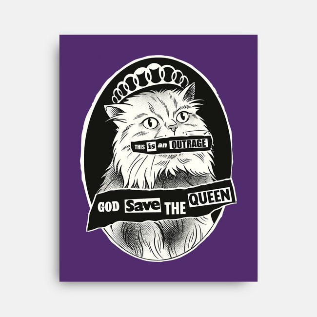 This Is An Outrage Save The Queen-None-Stretched-Canvas-dandingeroz