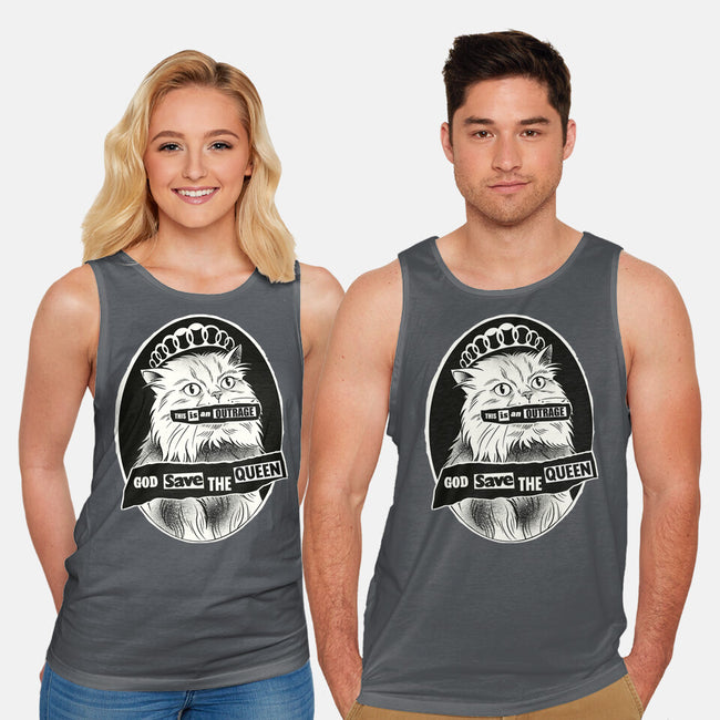 This Is An Outrage Save The Queen-Unisex-Basic-Tank-dandingeroz