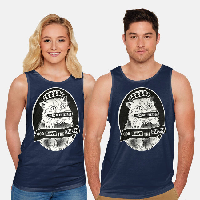 This Is An Outrage Save The Queen-Unisex-Basic-Tank-dandingeroz