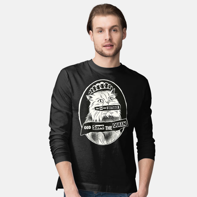 This Is An Outrage Save The Queen-Mens-Long Sleeved-Tee-dandingeroz