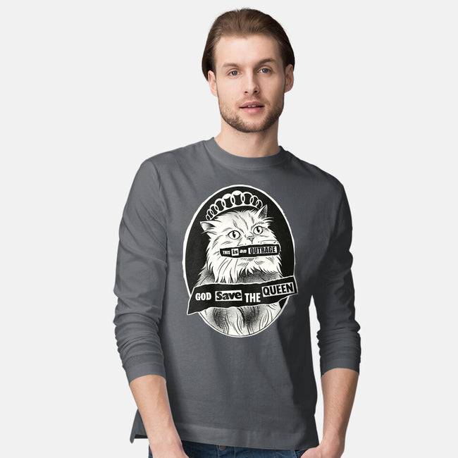 This Is An Outrage Save The Queen-Mens-Long Sleeved-Tee-dandingeroz