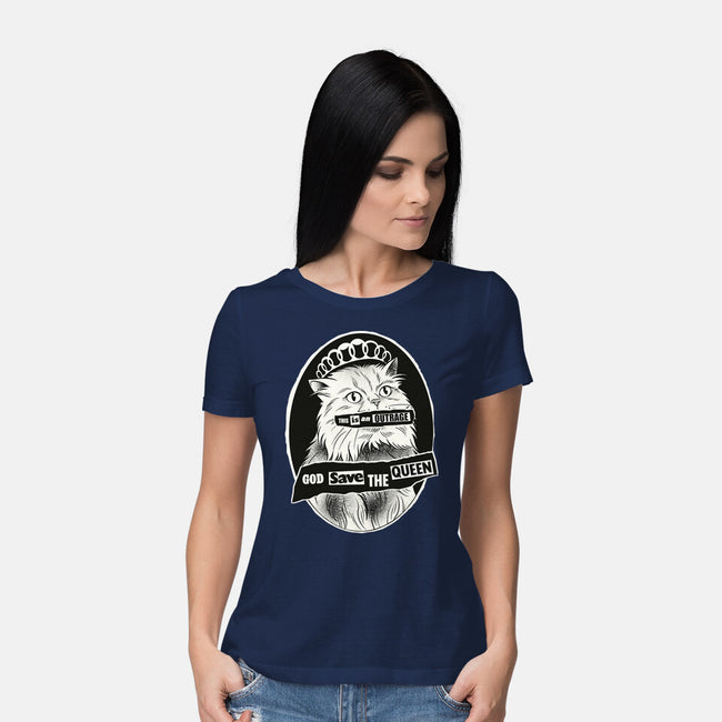 This Is An Outrage Save The Queen-Womens-Basic-Tee-dandingeroz