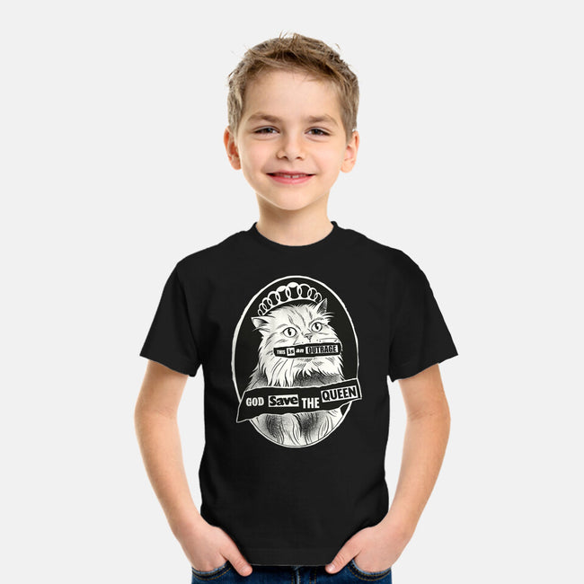 This Is An Outrage Save The Queen-Youth-Basic-Tee-dandingeroz