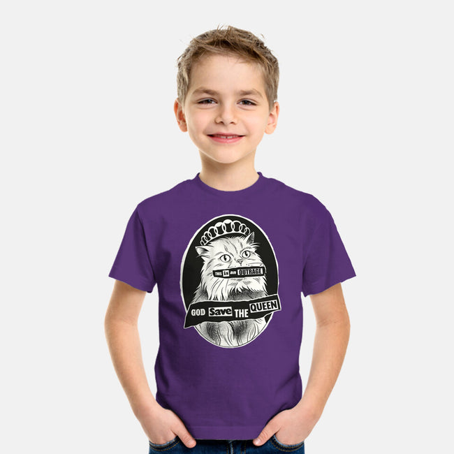 This Is An Outrage Save The Queen-Youth-Basic-Tee-dandingeroz