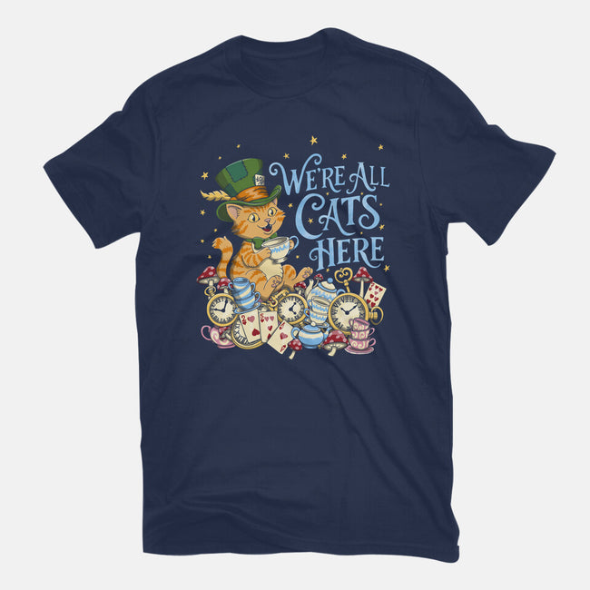 We're All Cats Here-Mens-Premium-Tee-Loobs