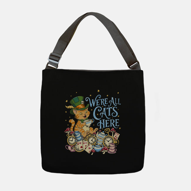 We're All Cats Here-None-Adjustable Tote-Bag-Loobs