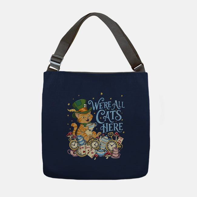 We're All Cats Here-None-Adjustable Tote-Bag-Loobs