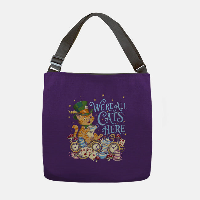 We're All Cats Here-None-Adjustable Tote-Bag-Loobs