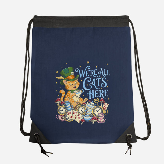 We're All Cats Here-None-Drawstring-Bag-Loobs