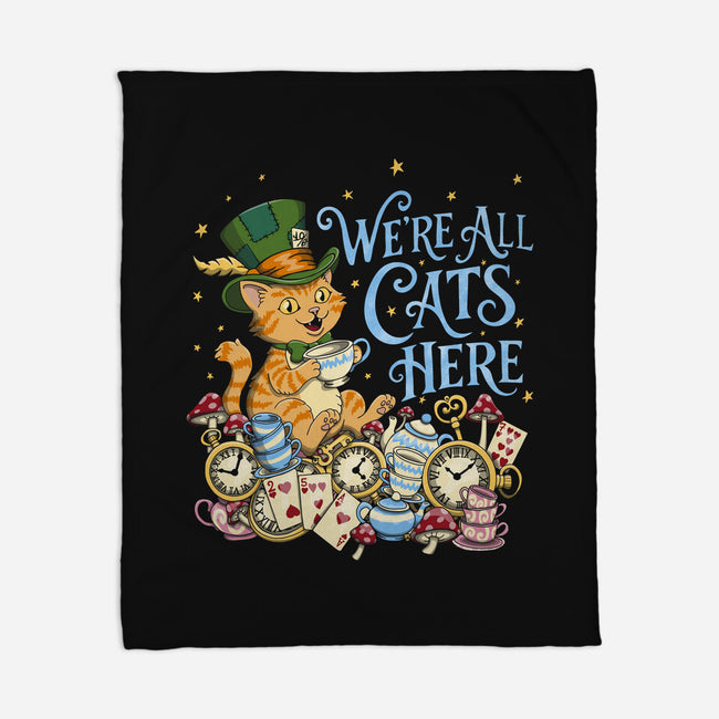 We're All Cats Here-None-Fleece-Blanket-Loobs