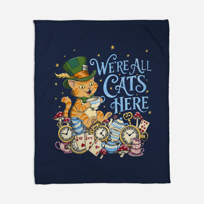 We're All Cats Here-None-Fleece-Blanket-Loobs