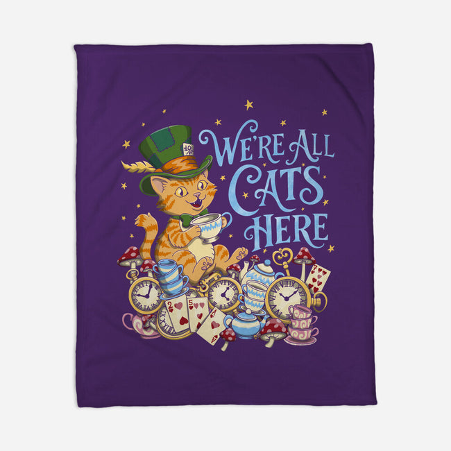 We're All Cats Here-None-Fleece-Blanket-Loobs