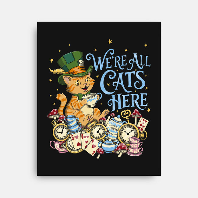 We're All Cats Here-None-Stretched-Canvas-Loobs