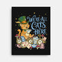 We're All Cats Here-None-Stretched-Canvas-Loobs