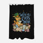 We're All Cats Here-None-Polyester-Shower Curtain-Loobs