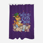 We're All Cats Here-None-Polyester-Shower Curtain-Loobs
