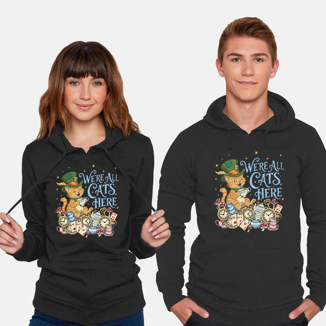 We're All Cats Here-Unisex-Pullover-Sweatshirt-Loobs