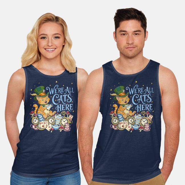 We're All Cats Here-Unisex-Basic-Tank-Loobs